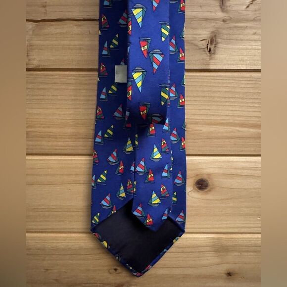 Vintage GAP Silk Nautical Sailboat Tie - Picture 3 of 7